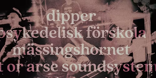DIPPER \/\/\/ PSYKEDELISK F\u00d6RSKOLA \/\/\/ ART OR ARSE SOUND SYSTEM