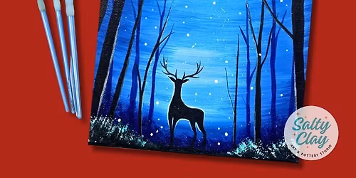 "Snowy Deer",Friday, December 5th, Adult Paint Night!