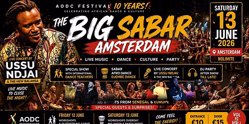 AODC Festival 2026 \u2013 The Big Sabar Amsterdam