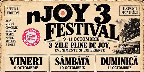 nJOY\u2019s Festival - 3 ani de muzic\u0103, art\u0103, prietenie \u0219i bucurie