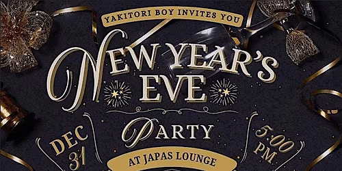 Yakitori Boy Presents: 2026 NYE Countdown Party