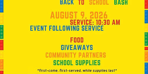 City Church Houston Back to School Bash