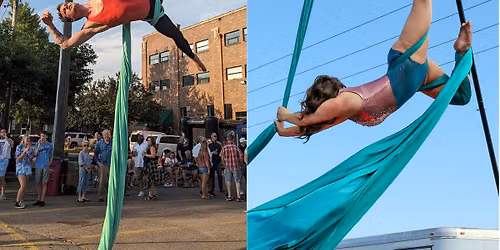 Live Aerial Arts Performances at Brandon Farmers Market