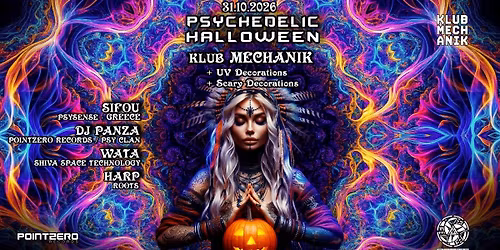 PSYCHEDELIC HALLOWEEN RAVE by PointZero @Mechanik Warszawa