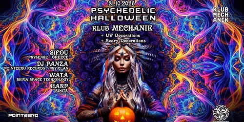 PSYCHEDELIC HALLOWEEN RAVE by PointZero @Mechanik Warszawa