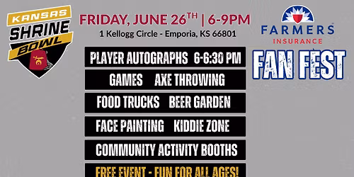 Kansas Shrine Bowl Farmers Insurance Fan Fest