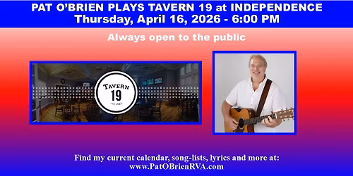 Pat O'Brien Plays Tavern 19 Kitchen & Taphouse at Independence Golf Club