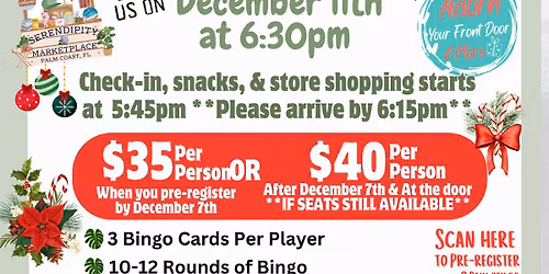 Plant Bingo at the Marketplace - Holiday\ud83c\udf84