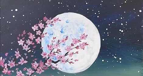 Moonlit Lake Paint Night Starting at $35 + $15 Candles!