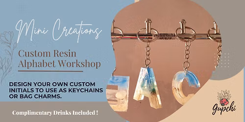 Custom Resin Alphabet Keychain Workshop