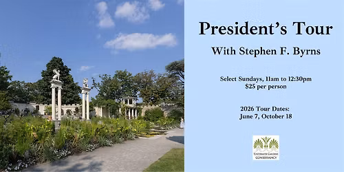 President's Tour 2026, 11am - 12:30pm