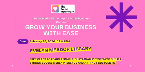 Social Media Workshop for Small Business Owners