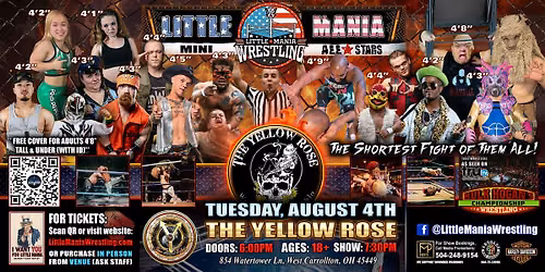 Middletown, OH - Little Mania Mini Wrestling @ The Windamere