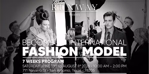 BECOME AN INTERNATIONAL FASHION MODEL