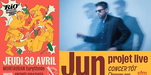 CONCER'T\u00d4T w\/ JUN - Projet live (chanson pop) @Eurythmie - Montauban