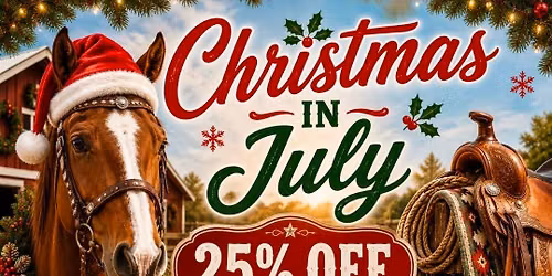 25% OFF CHRISTMAS IN JULY