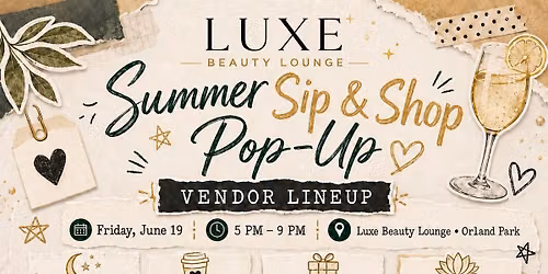 Summer Sip and Shop Pop-Up Event