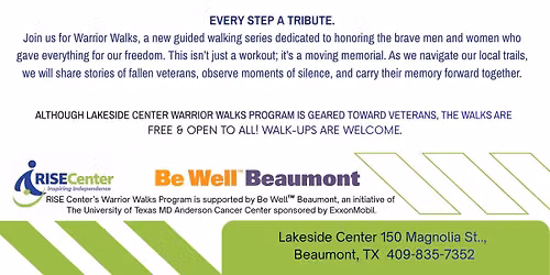 WARRIOR WALK WEDNESDAYS