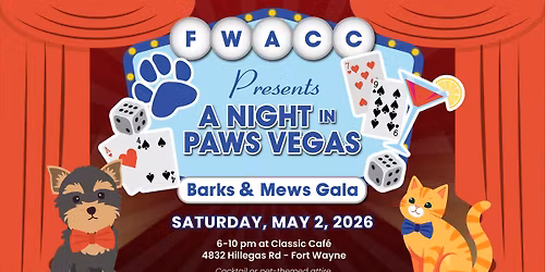 Barks & Mews Gala - A Night in Paws Vegas!
