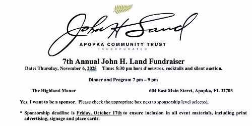 John H. Land Fundraising