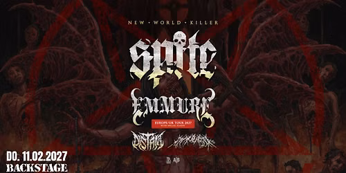 SPITE + EMMURE | NEW WORLD KILLER EU\/UK 2027 | BACKSTAGE M\u00dcNCHEN 2027
