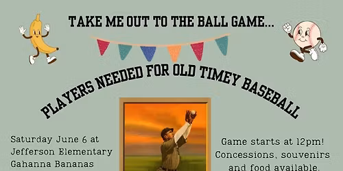 Vintage Baseball Game: Gahanna Bananas vs. Ohio Village Muffins