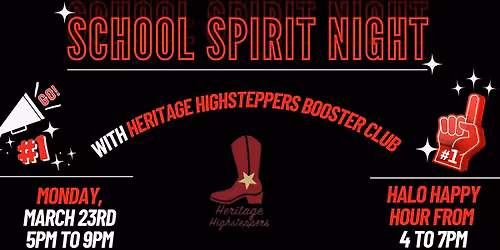 School Spirit Night - Heritage Highsteppers Booster Club
