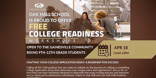 Free College Readiness Workshop
