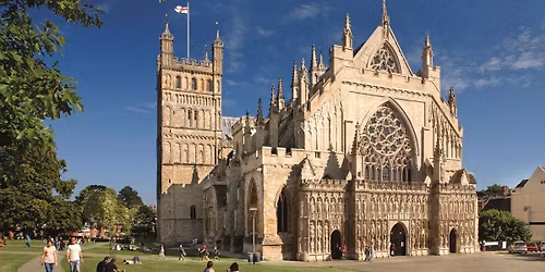 Great Western Morris dances with Exeter Morris and Grimspound Border Morris at Cathedral Yard