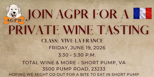 AGPR Private Wine Tasting