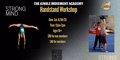 \ud83e\udd38\ud83c\udffd\u200d\u2640\ufe0fHandstand Workshop\ud83d\udcaa