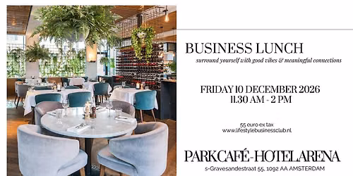 Business Lunch Park Cafe - lets network