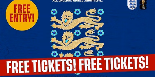 ENGLAND VS GHANA - ROSIES BIRMINGHAM {Free Entry Ticket}