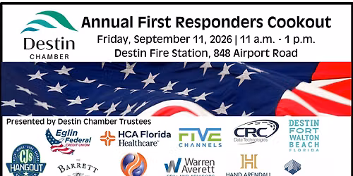 Annual First Responders Appreciation Cookout Sponsored by Chamber Trustees