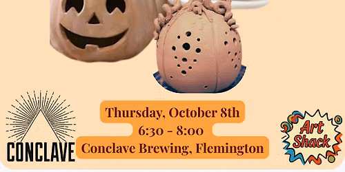 Ceramic Pumpkin Luminary: Crafts and a Beer
