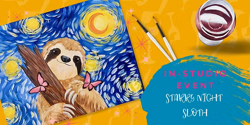 Starry Night Sloth - NEW ART!