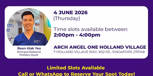Podiatry Day - Arch Angel One Holland Village