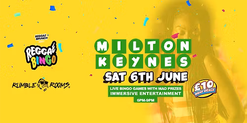 Reggae Bingo - Milton Keynes - Sat 6th June