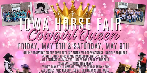 Iowa Horse Fair Cowgirl Queen Contest