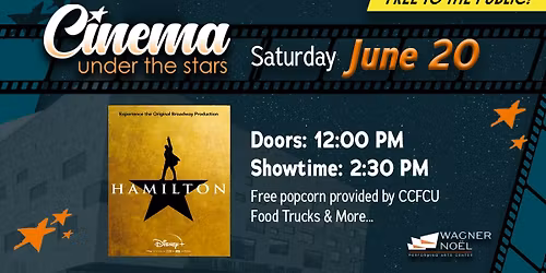 Cinema Under the Stars - Hamilton the Movie