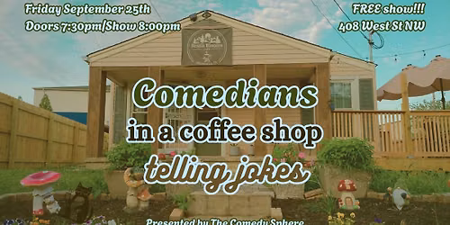 Comedians in a Coffee Shop Telling Jokes