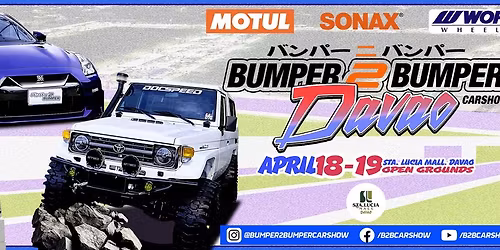 DAVAO: Bumper 2 Bumper Carshow & Off-Road Show Davao