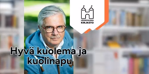 Hyv\u00e4 kuolema ja kuolinapu - Juha H\u00e4nninen p\u00e4\u00e4kirjaston kirjailijavieraana