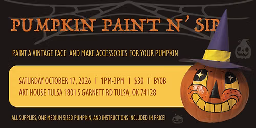 Pumpkin Paint n Sip