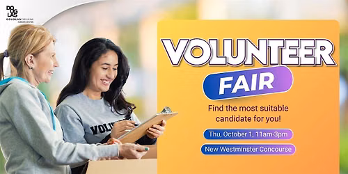 Douglas College 2026 Volunteer Fair