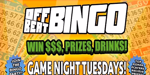 OFF BEAT BINGO! CATRINA\u2019S MEX FUSION!