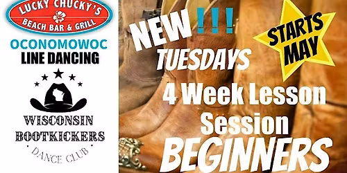 Line Dance Lessons Beginners  4 Week Session Tuesdays - Oconomowoc