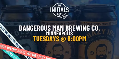 The Initials Game Live at Dangerous Man Brewing Co.