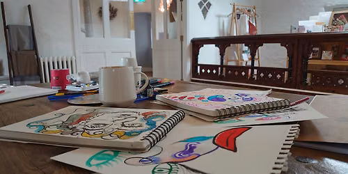 Lines & Lattes ( A Weekly Doodling & Creative Art Circle )