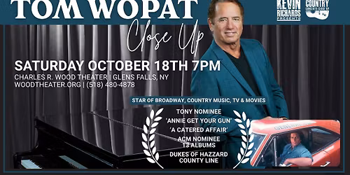 Tom Wopat 'Luke Duke' - Wood Theater, Glens Falls, NY